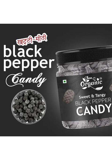 Shree S Organic Black Pepper Candy 250G Natural Digestive Mouth Freshener | Immunity Booster Spicy & Sweet (250 G)