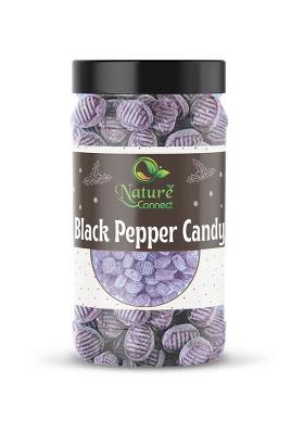 Nature Connect Black Pepper Flavour Candy|Candy Khatti Mithi Goli |Black Toffee|Jar Pack Candy (800 G)