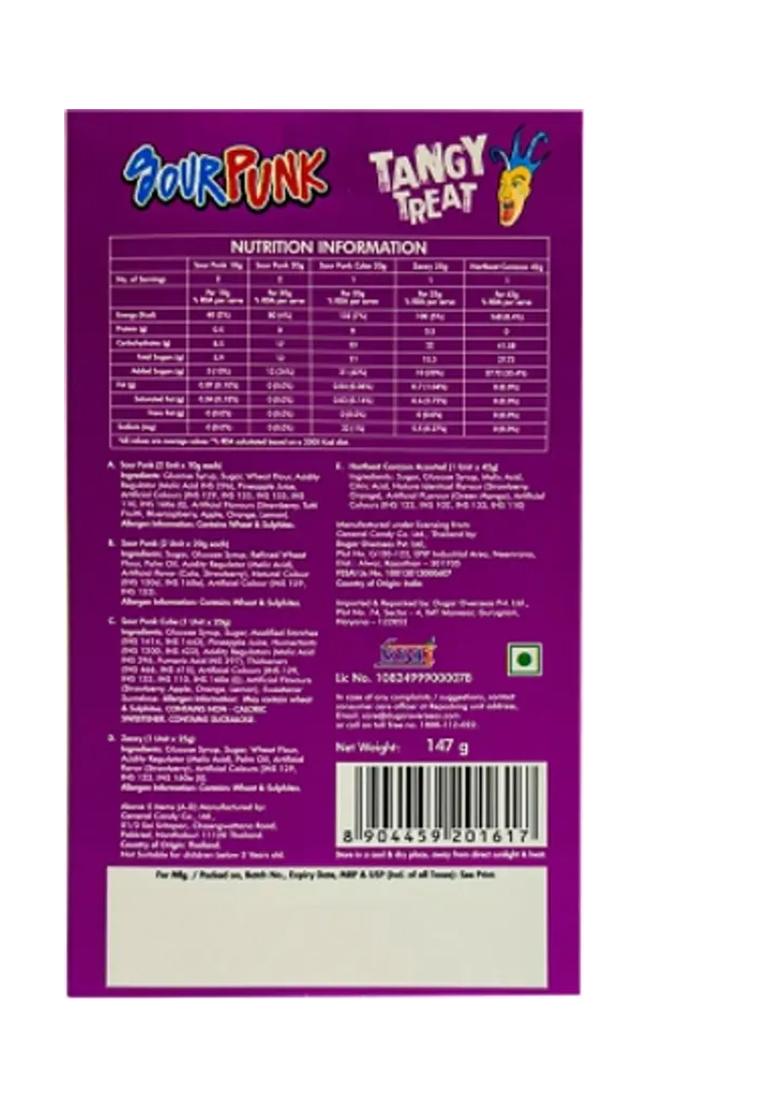 Sour Punk Tangy Treat Assorted Candy (147 G) - Indya