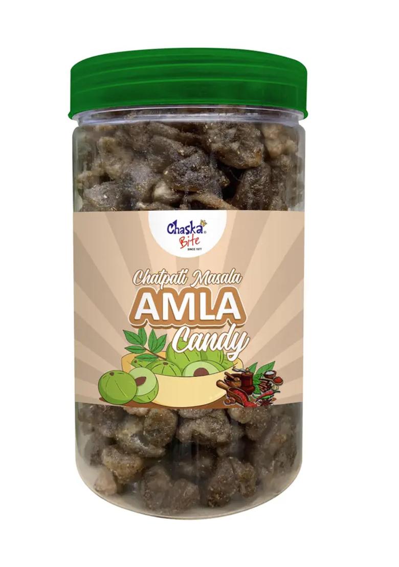 Chaska Bite Chatpata Amla Gooseberry Candy 500G Sweet And Tangy Pouch Pack Flavor (500 G) - Indya