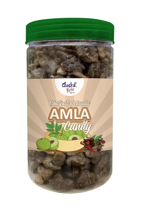 Chaska Bite Chatpata Amla Gooseberry Candy 500G Sweet And Tangy Pouch Pack Flavor (500 G)