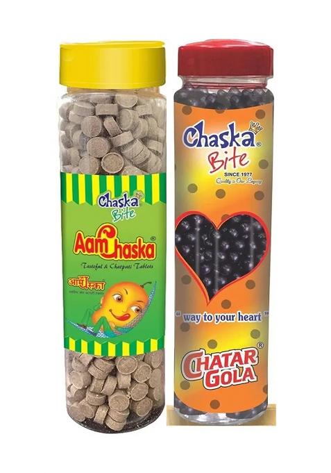Chaska Bite Dry Mango Candy|250 G Chatar Gola 250 Gm Sweet And Sour Flavor Candy (2 X G)