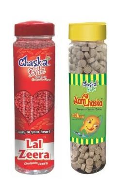 Chaska Bite |Aam Chaska|Lal Jeera|Sweet And Tangy Candies|Sour|Khatti Meethi Goli|Pack Of 2|2 X 200 Gm (500Gm Each) Dry Mango, Sweet Sour Candy (2 250 G)