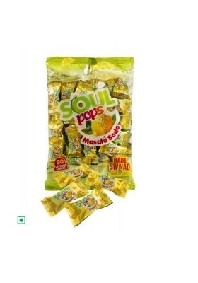 Modicare Soul Pops Masala Soda Candy - 50 Units Each Pack 3 (3 X G)