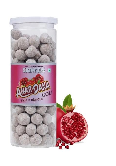 Satmola Digestive Anardana Tangy & Flavourful Pomegranate Candy Pack Of 3 Flavor (3 X 220 G)