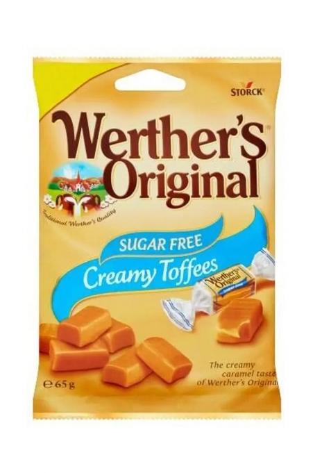 Storck Werther'S Original Sugar Free Creamy Toffee Caramel Taste Candy (65 G)