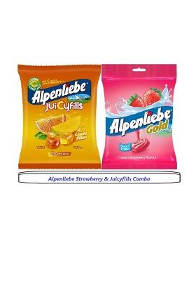 Alpenliebe Juicyfills & Strawberry Candy (2 X 144 G)