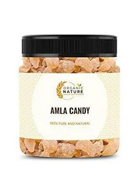 Organic Nature Dry Sweet Amla Candy (Indian Gooseberry) 250 Gram Jar Pack (250 G)