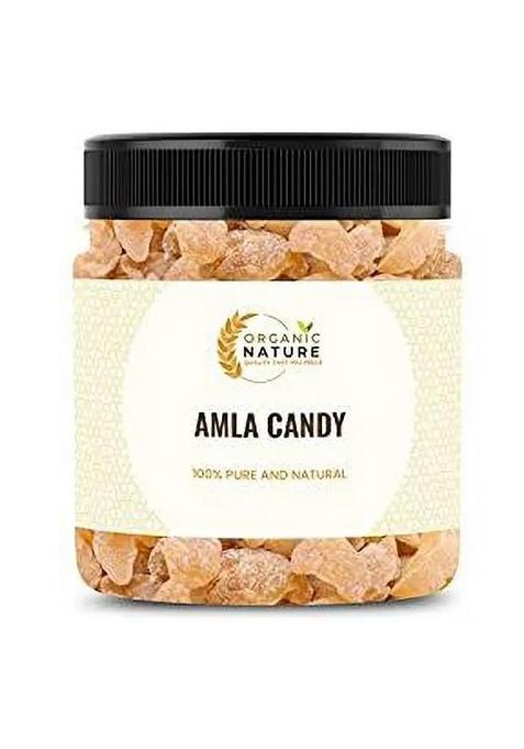 Organic Nature Dry Sweet Amla Candy (Indian Gooseberry) 250 Gram Jar Pack (250 G)