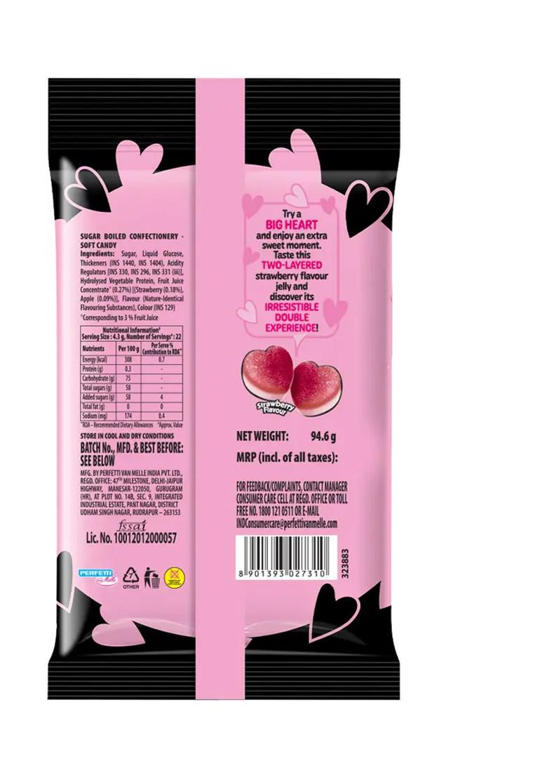 Alpenliebe Juzt Jelly Heart Assored Candy (94.6 G) - Indya