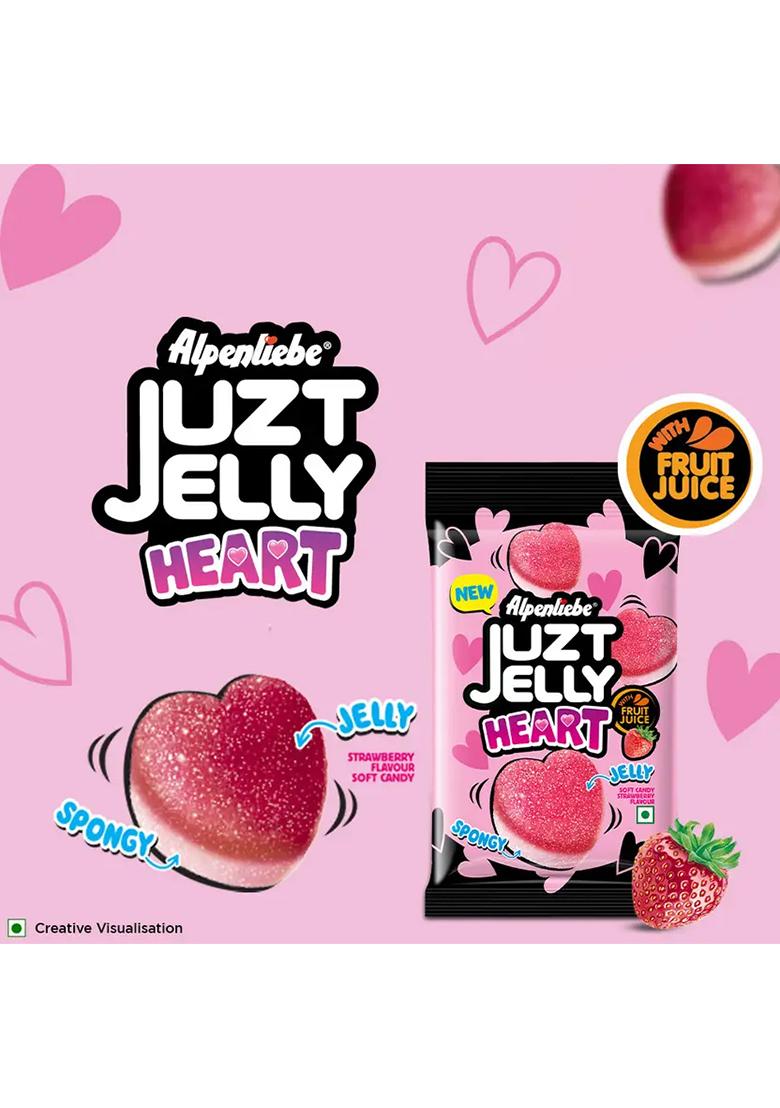 Alpenliebe Juzt Jelly Heart Assored Candy (94.6 G) - Indya