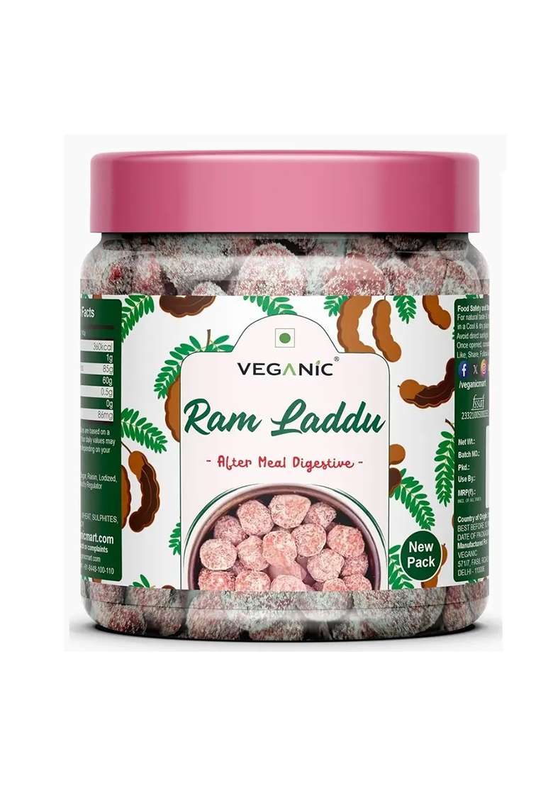 Veganic Organic Ram Laddu | Imli Tamarind Laddoo/ Candy (200 G) - Indya