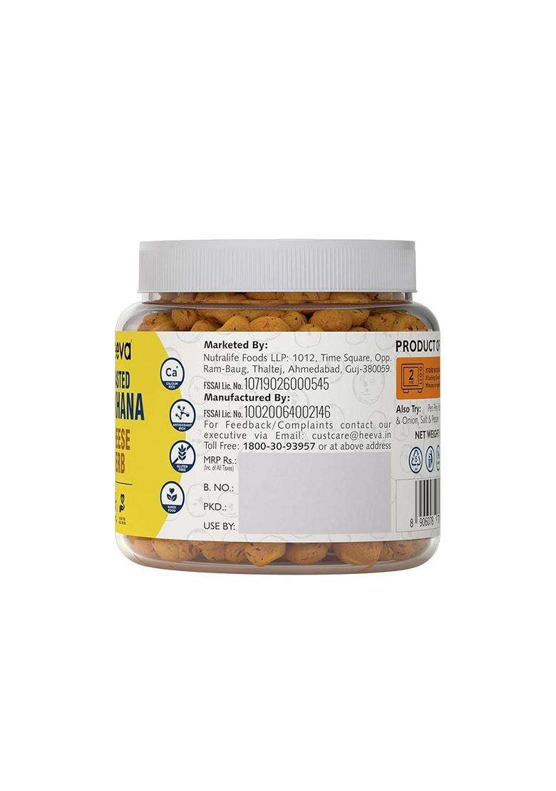 Heeva Roasted Makhana Cheese N Herb 100G Phool Makhana Fox Nuts Gluten Free Roasted Snack Not Fried Calcium Richpack Of 2 - Indya