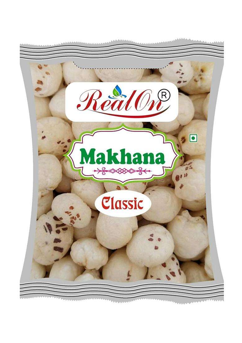 Realon Pure Phool Makhana Classic No Preservatives Are Added Natural Ready To Eat Healthy Snacks Fox Nuts 200 Gm - Indya
