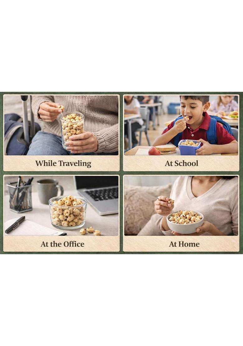Realon Pure Phool Makhana Classic No Preservatives Are Added Natural Ready To Eat Healthy Snacks Fox Nuts 200 Gm - Indya