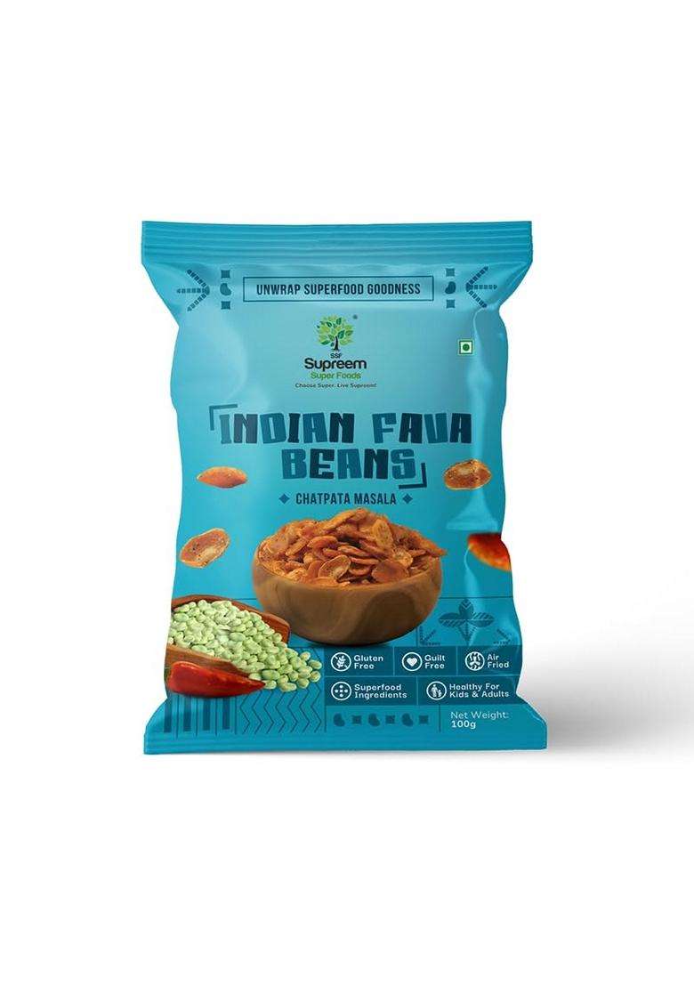 Supreem Super Foods Normalife Gluten Free Indian Fava Beans Chatpata Masala Snack 100 Gms Quinoa Puffs Roasted Puffs Snack With Cheese Garlic70 Gms So - Indya