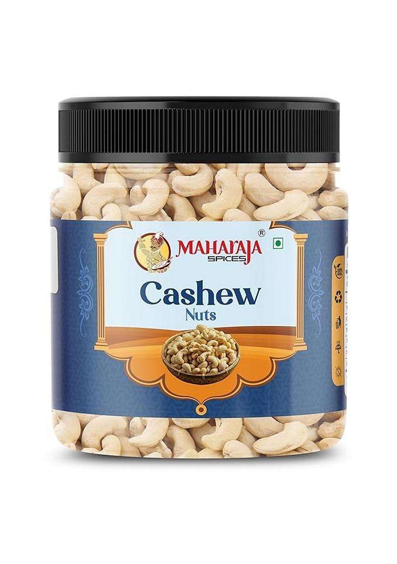 The Maharaja Spices Whole Cashews 250Gm Grade W320 Kaju Glutenfree Plant Based Protein Firm Texture Rich Taste Regularsized Nonsplit Healthy Snack - Indya