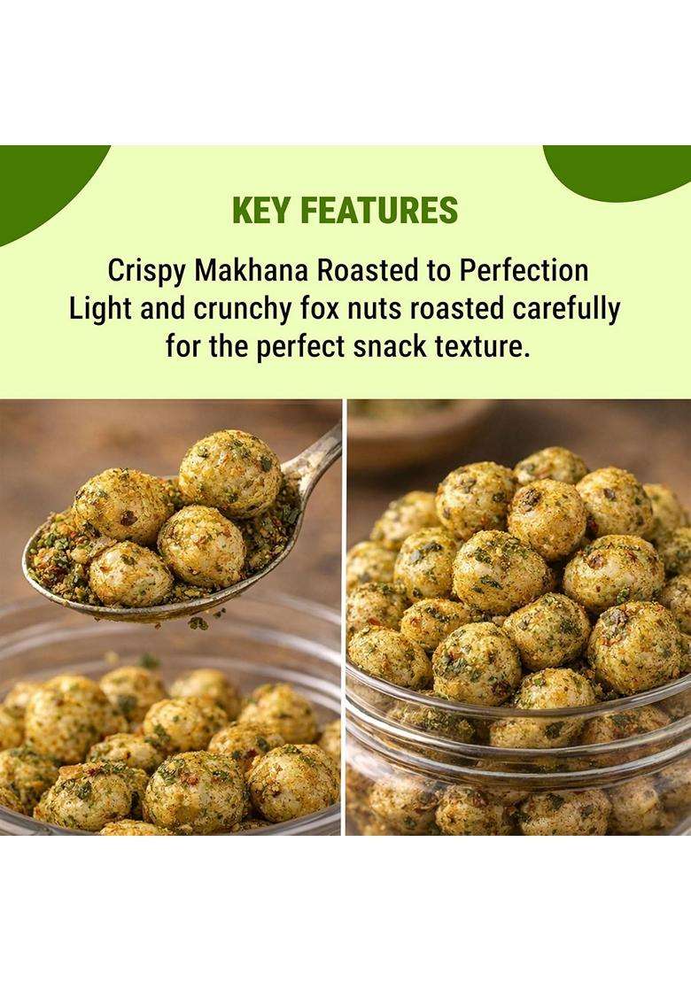 Madhubani Makhana Roasted Flavoured Peri Peri Salt Pepper Chatpata Pudina Creme Onion Makhana Namkeen Snacks Puffed Snacks Healthy Snack Cholesterol F - Indya