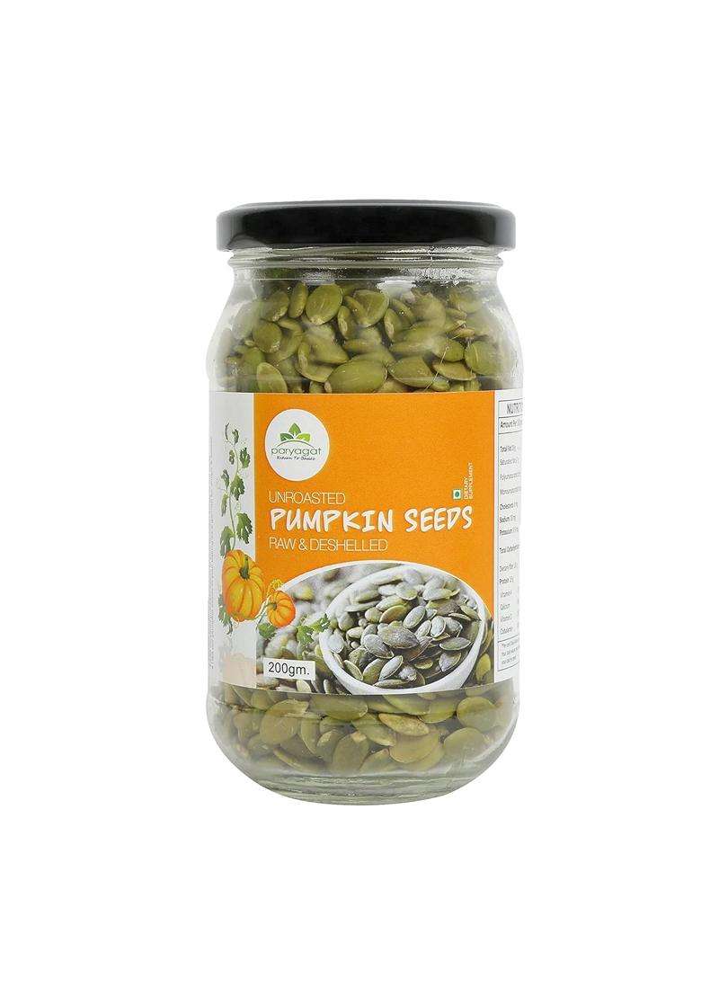 Paryagat Premium Pumpkin Seeds High In Protein And Fiber Rich Healthy Snacks Gluten Free Vegan Organic Plant Based Essential Vitamins Minerals Suitabl - Indya