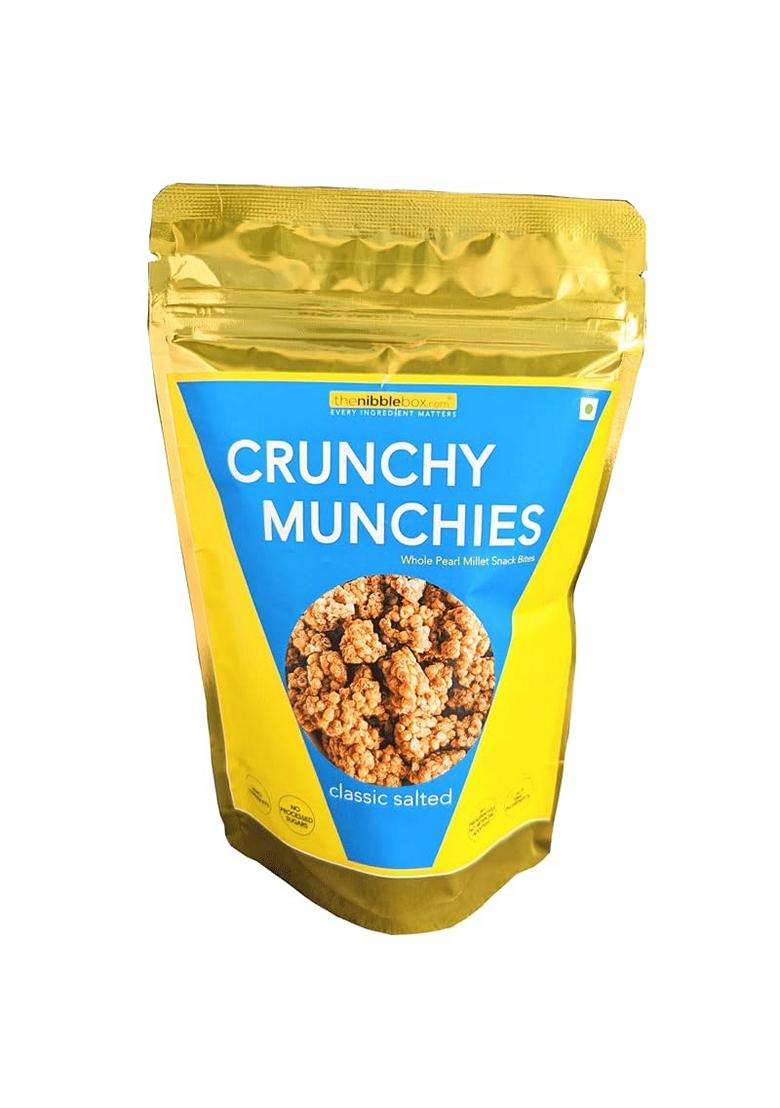 Thenibblebox Crunchy Munchies Pearl Millet Snack Classic Salted 100G Pack Of 1 Oil Free Vegan Gluten Free All Natural - Indya