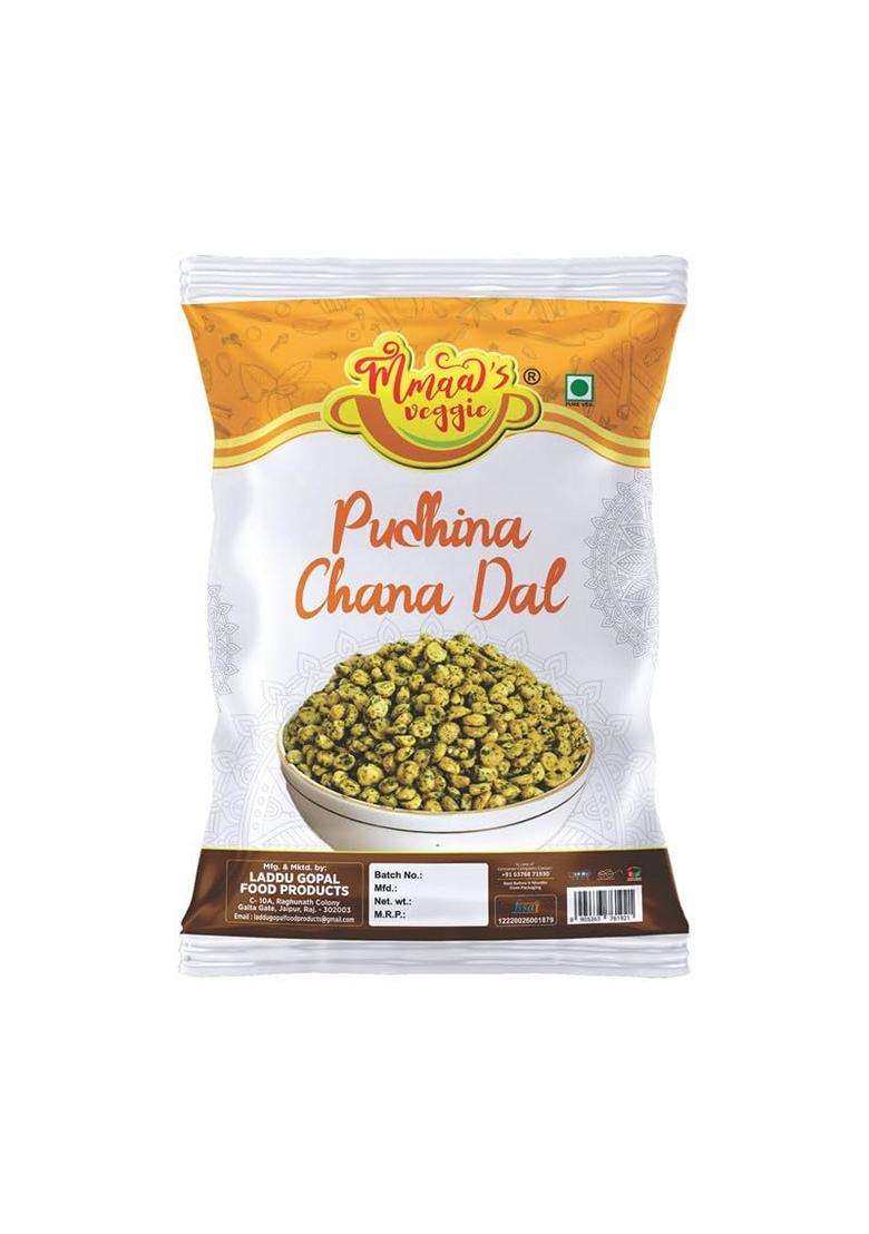 Mmaas Veggie Roasted Chana Dal Nimbu Pudina Chana Dal Roasted Nimbu Pudina Masala Chana Dal Nimbu Pudina Chana Gluten Free Vegan Snack Spicy Namkeen A - Indya