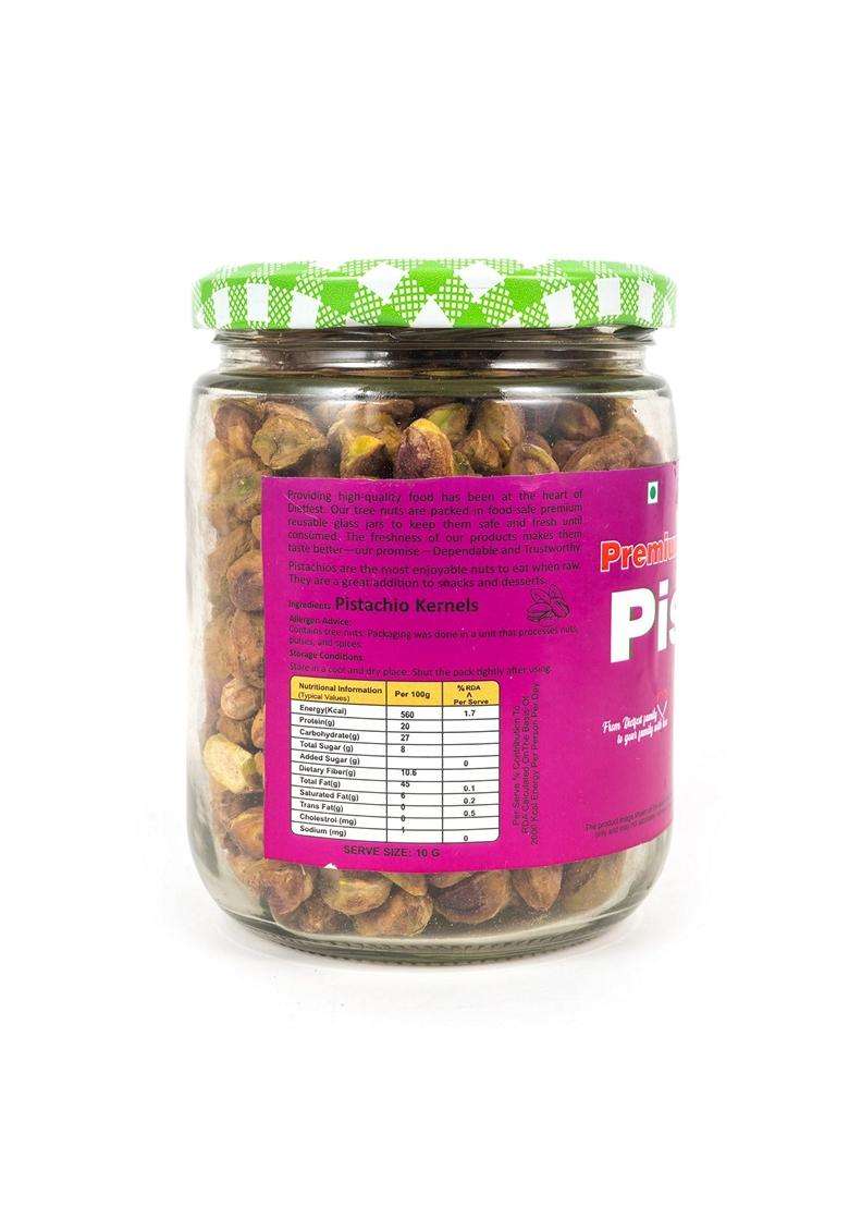 Dietfest Premium Pistachio Kernels 250G Super Crunchy Delicious Pistachios Rich In Protein Fiber Healthy Fats Vegan Gluten Free Dry Fruits For Daily S - Indya