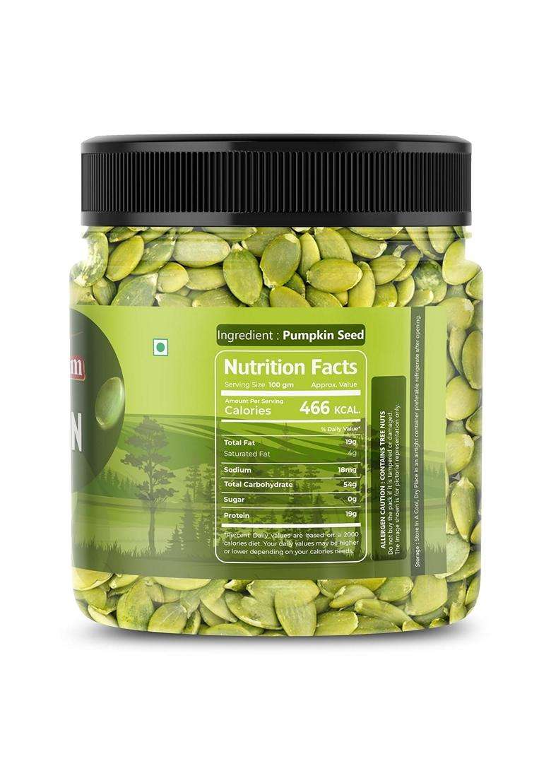 Shri Bhagyam Natural Premium Pumpkin Seeds 500Gm Immunity Boosting Super Seeds For Eating Gluten Free Vegan Pumpkin Seeds - Indya