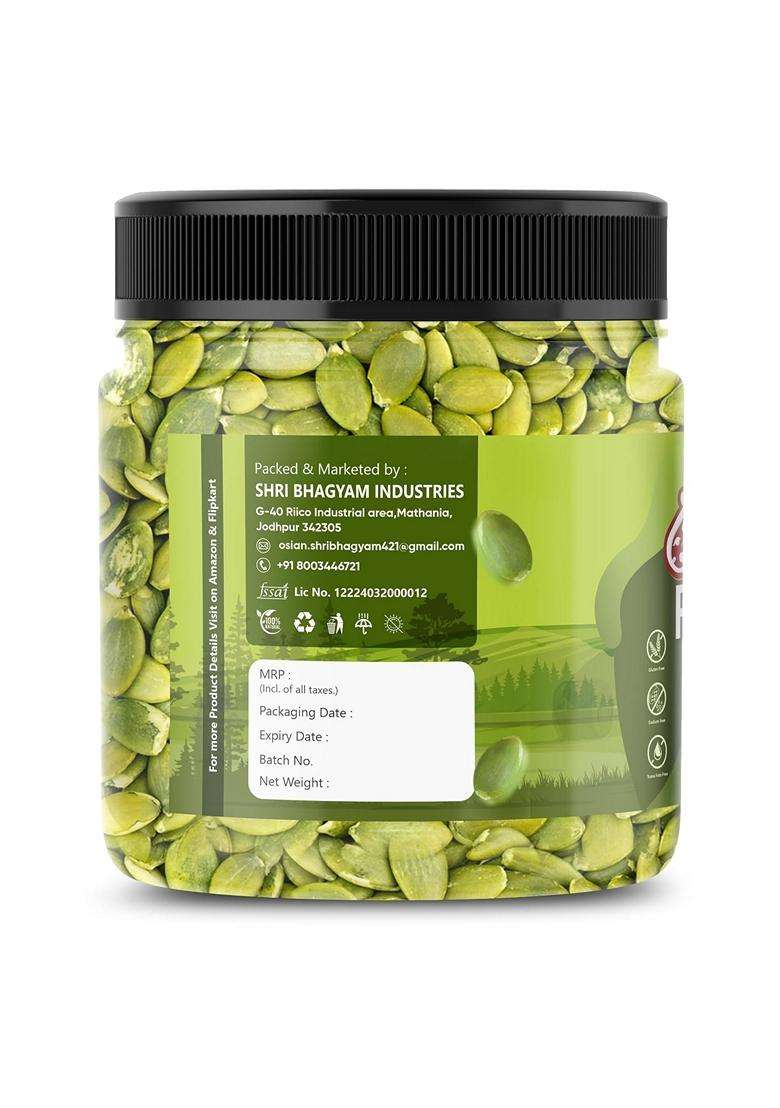 Shri Bhagyam Natural Premium Pumpkin Seeds 500Gm Immunity Boosting Super Seeds For Eating Gluten Free Vegan Pumpkin Seeds - Indya