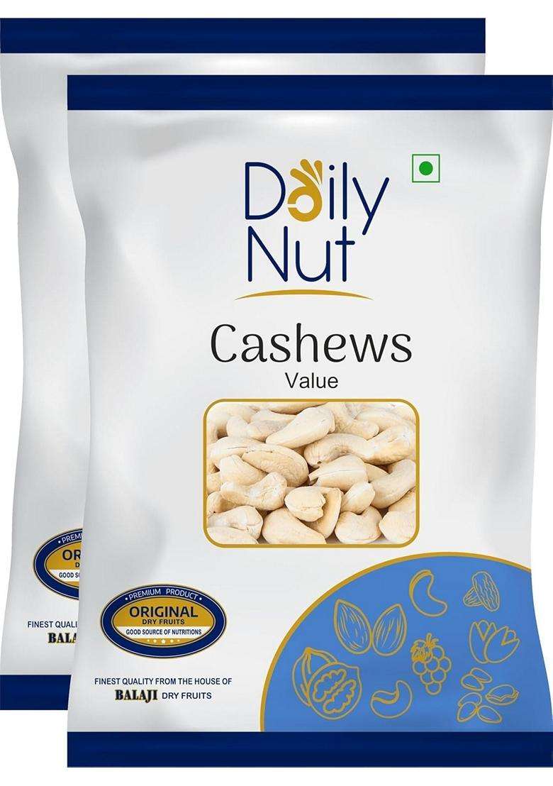 Nutbasket Premium Cashew Dry Fruits Large Size Kaju Rich In Omega3 Cashews Delightful Snack Without Shell Brain Food 1000G - Indya