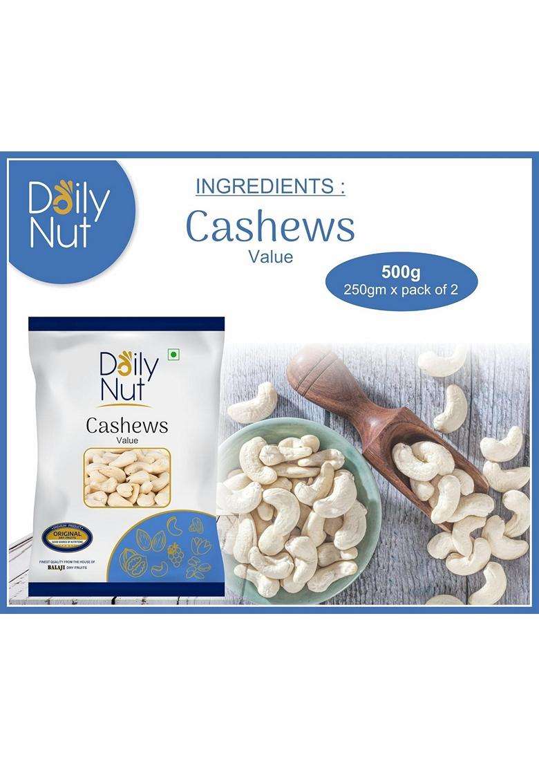 Nutbasket Premium Cashew Dry Fruits Large Size Kaju Rich In Omega3 Cashews Delightful Snack Without Shell Brain Food 1000G - Indya