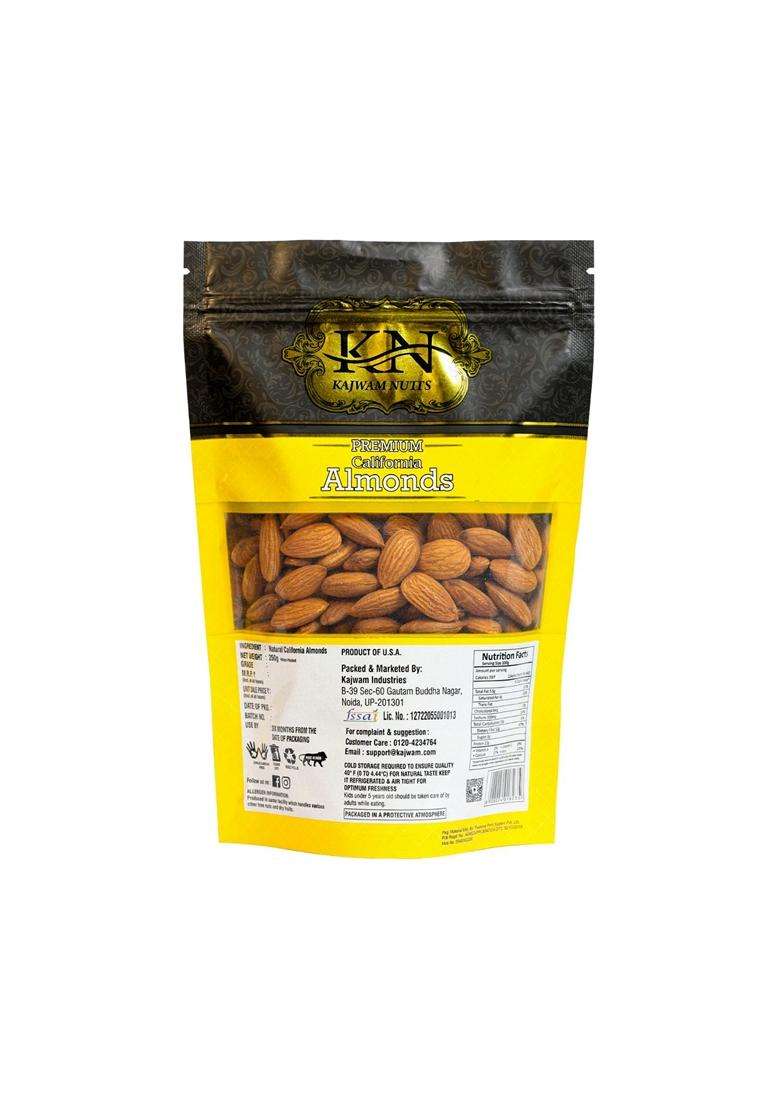 Kajwam Nutts Premium California Almond Badam Giri Np 250 Gram High In Fiber And Boost Immunity Natural Badam Giri Gluten Free Pack Of 1 - Indya