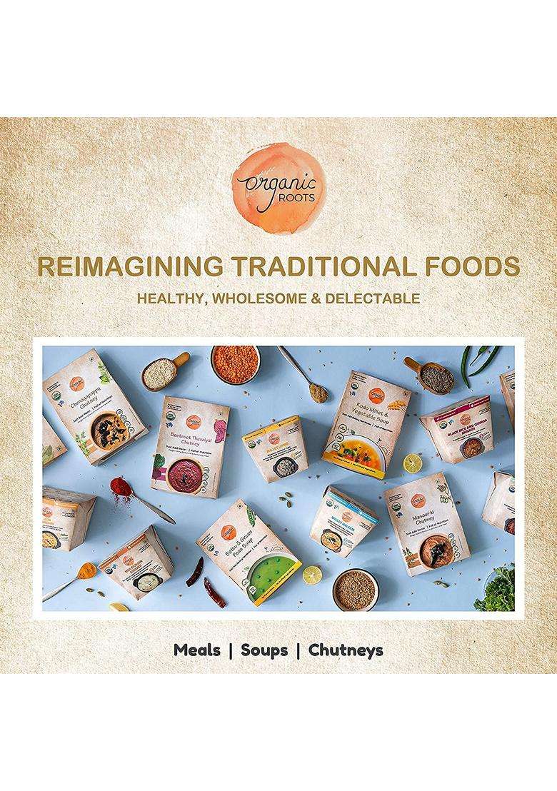 Indic Roots Organic Roots Pumpkin Lentil Soup Instant Soup Packets Healthy Natural Ready To Cook Vegetable Soup Mix Powder Pack Of 4 30G Each 230Ml - Indya