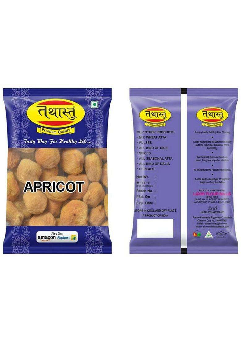 Tathastu Apricots Dry Fruits 250G Sun Dried Apricots Gluten Free Sodium Free Dried Apricot Dry Fruits Dry Apricot Pack Of 1 - Indya