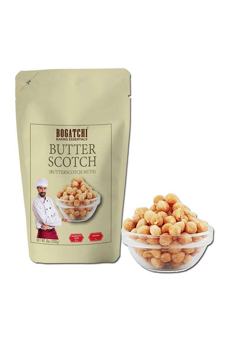 Bogatchi Crunchy And Crispy Butterscotch Nuts 8Mm Size Butterscotch Chips Gluten Free Vegan Made Of Real Cashews Use For Making Cake Shakes Ice Creams - Indya