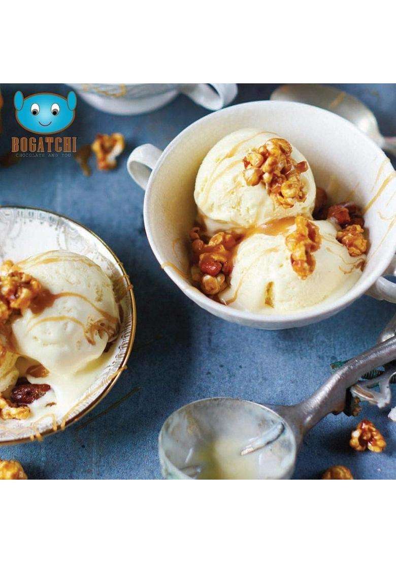 Bogatchi Crunchy And Crispy Butterscotch Nuts 8Mm Size Butterscotch Chips Gluten Free Vegan Made Of Real Cashews Use For Making Cake Shakes Ice Creams - Indya