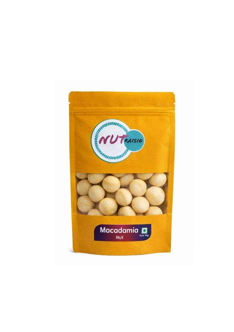 Nutraisio Premium Unsalted Macadamia Nuts 100% Natural Crunchy and Fresh A Snack That