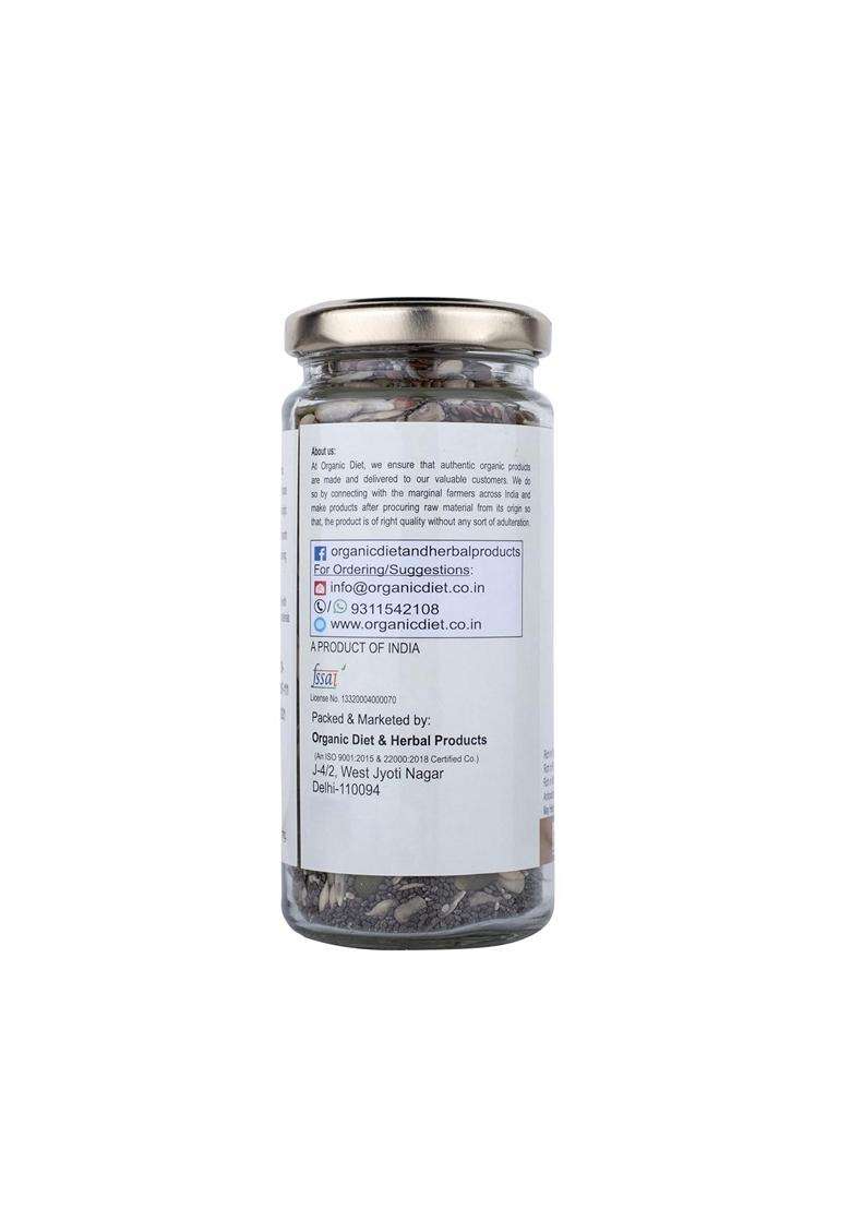 Organic Diet Fresh Pure Organic Mix Seeds Raw Chia Flax Pumpkin Sunflower Watermelon Seeds For Healthy Breakfast Whole Rich Nutritious Delicious High - Indya