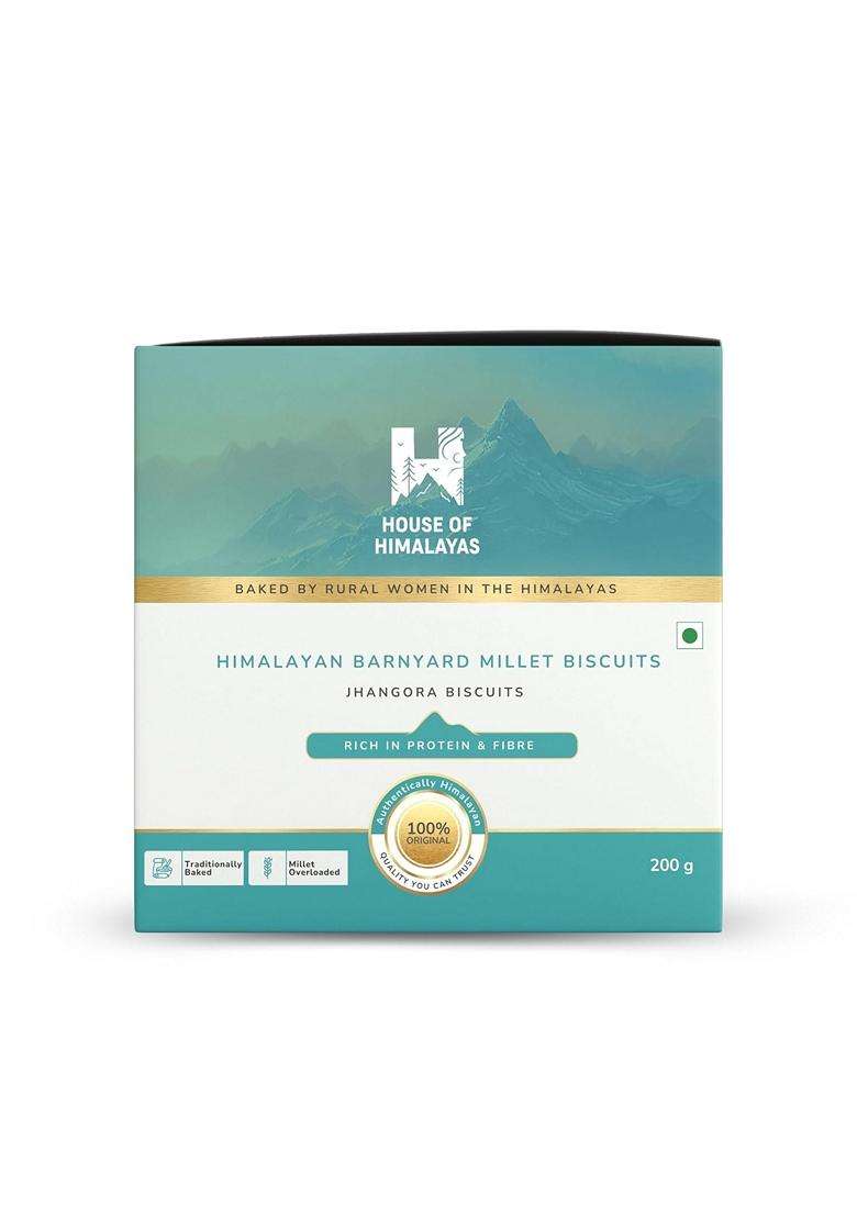 House Of Himalayas Barnyard Millet Biscuits Jhangora Biscuits 50 Unpolished Millets Jaggery Sweetened No Refined Oil Handmade Cookies Healthy Snack Wo - Indya