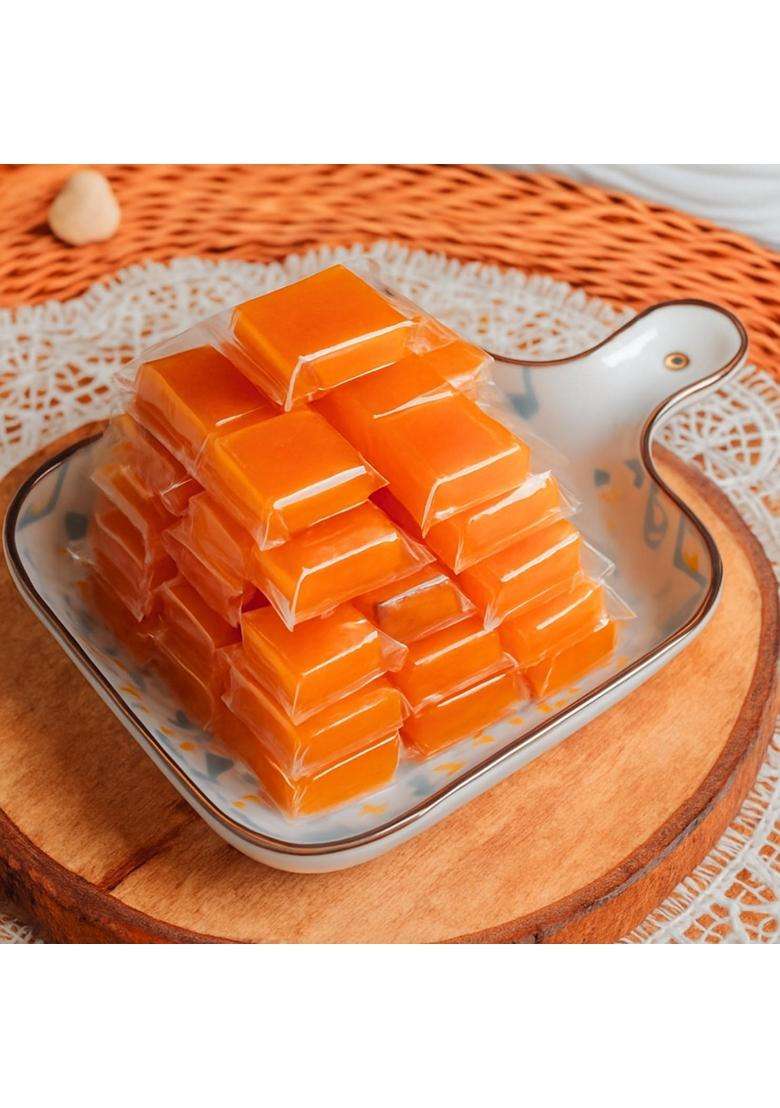 Shadani Aam Papad Mango Fruit Leather Candy Bar Indian Sweets Traditional Snacks Khatta Meetha Amawat Mamidi Tandra Jelly Slice Candy Fruit 200 G Toff - Indya