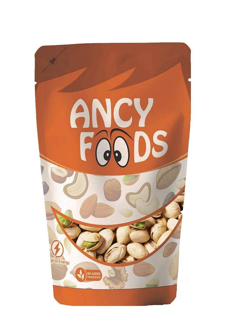 Ancy Roasted And Salted Pistachios 250 Grams Tasty Crunchy Healthy Nut Snack Pista Dry Fruit Rich In Protein Fiber Antioxidants Great For Kids During - Indya