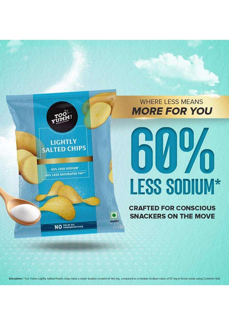 Too Yumm Lightly Salted Chipslow Sodium Potato Chips No Palm Oil - Indya