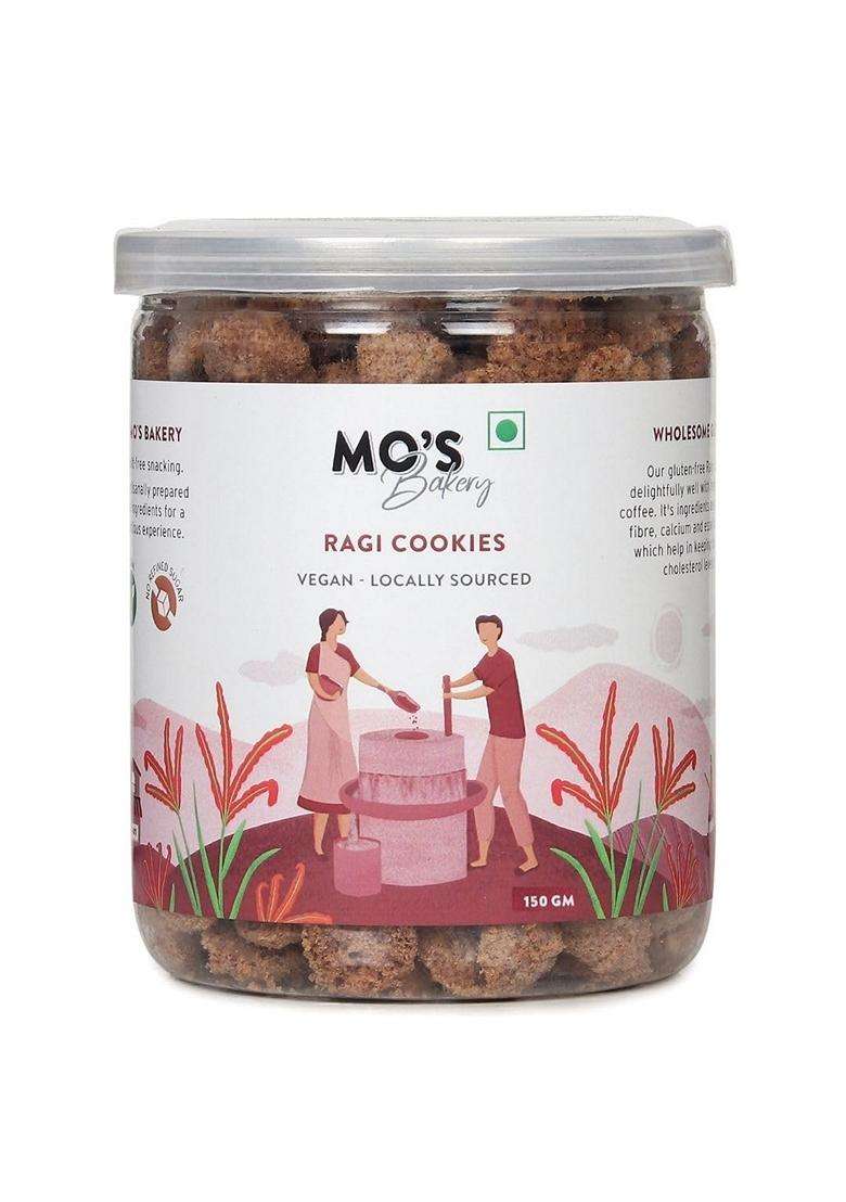 Mos Glutenfree Ragi Cookies 150Grams Multi Grain Cookies Healthy Diet Snack Jaggery With No Maida Glutenfree Multigrain - Indya