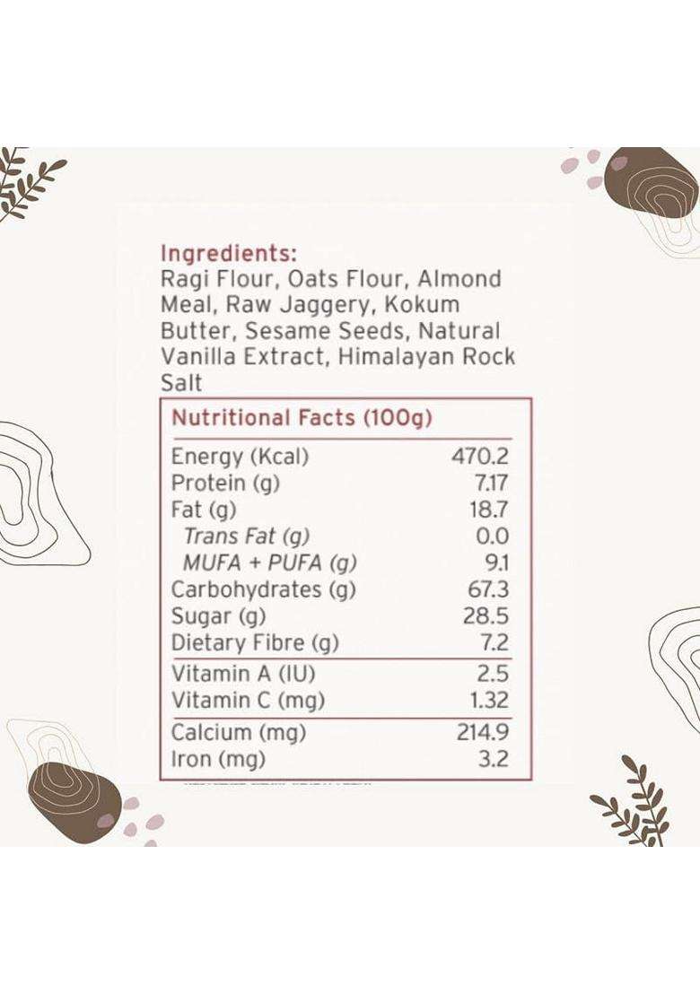 Mos Glutenfree Ragi Cookies 150Grams Multi Grain Cookies Healthy Diet Snack Jaggery With No Maida Glutenfree Multigrain - Indya