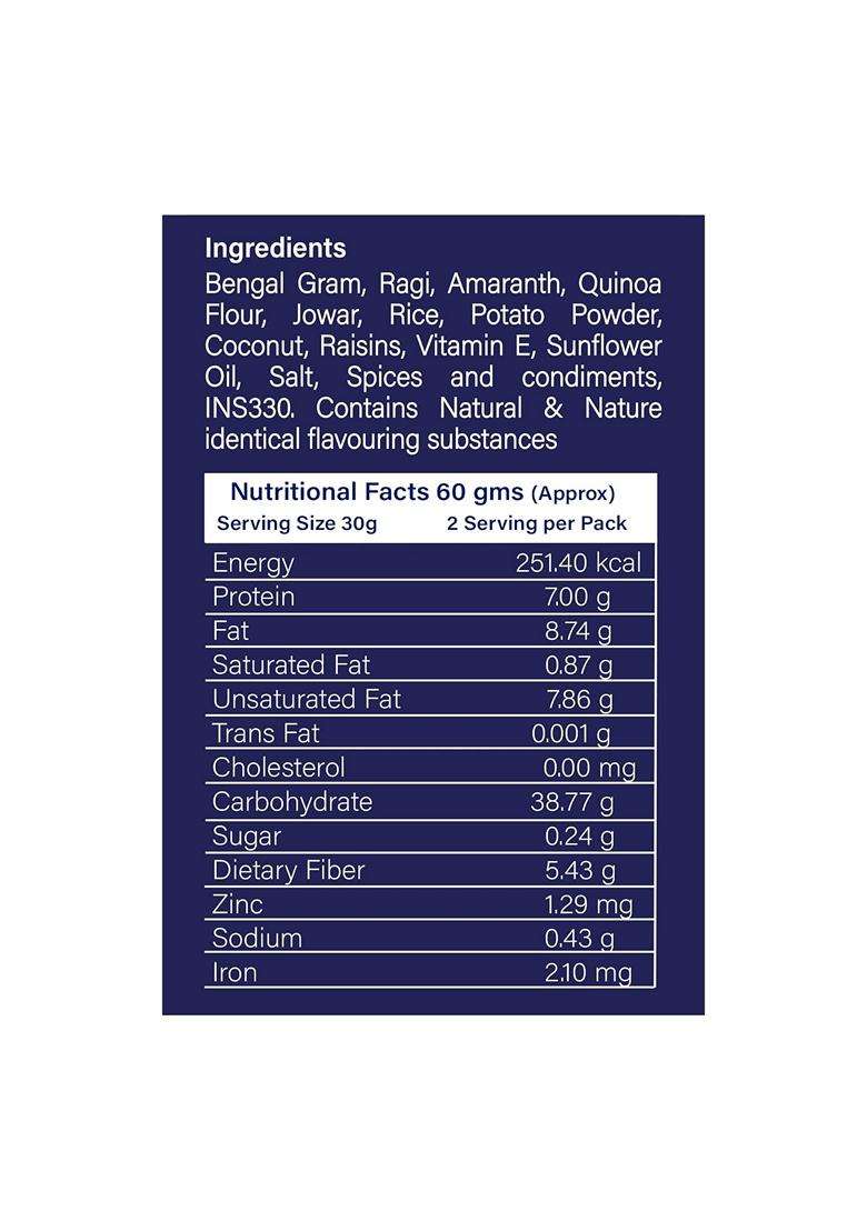 The Healthy Binge Millet Namkeen Mix Healthy Snacks Baked Snacks No Palm Oil Millet Snacks Healthy Snacks For Kids And Adults 60G Pack Of 3 - Indya