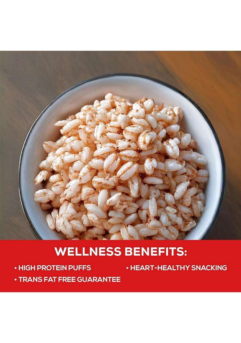 Eat Anytime Tangy Tomato Millet Kurmura 125G Healthy Puffed Snack High Fiber Gluten Free No Palm Oil Light Snacks For Adults Kids - Indya