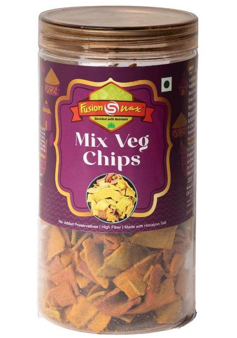 Fusionsnax Healthy Mixed Chips Combo Beetroot Jalapeno Corn Triangle Magic Masala Mix Veg Ragi Indian Masala High Protein Snacks No Palm Oil Pack Of 4 - Indya