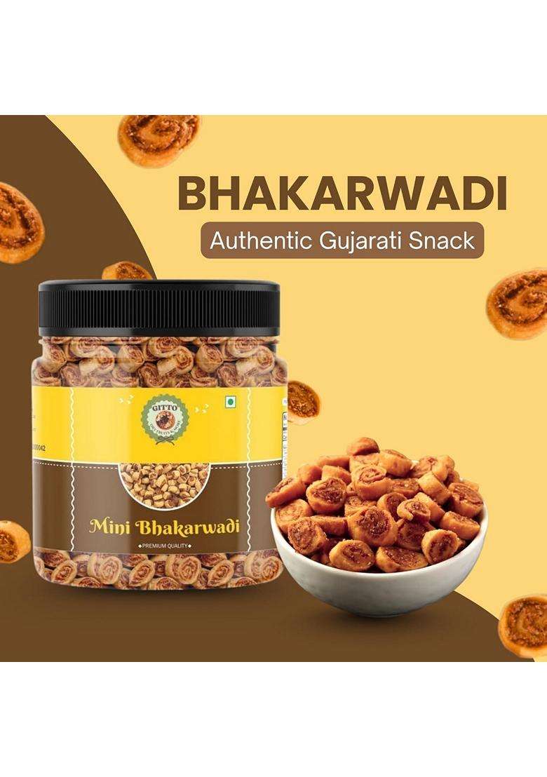 Gitto Dry Fruits More Bhakarwadi Baked To Perfection Crispy Mini Bites With Authentic Gujarati Taste Healthy Highfiber Snack With No Palm Oil Msg Or P - Indya