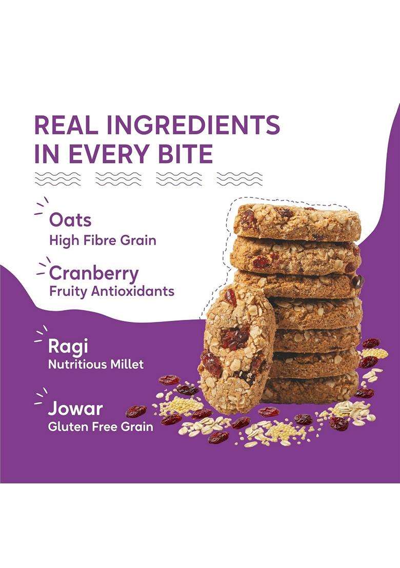 Polka High Protein Millet Oat Cranberry Cookies Sugar Free No Maida No Palm Oil Gluten Free Healthy Snack Diabetic Friendly High Fiber Diet Biscuits 3 - Indya