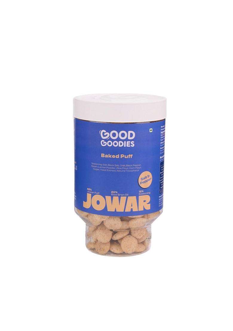 Good Goodies Baked Jowar Puff Salt Pepper Baked Not Fried Milletbased Snack No Maida No Palm Oil No Maltodextrin No Artificial Colours Or Preservative - Indya