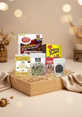Traditional Indian Sattvic Beverages Snacks Assorted Gift Hamper
